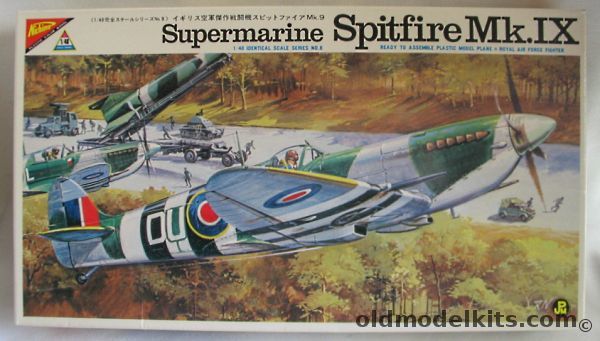 Nichimo 1/48 Supermarine Spitfire Mk.IX, S-4808-250 plastic model kit